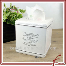 China Factory Christmas Ceramic Porcelain Napkin holder Tissue Box